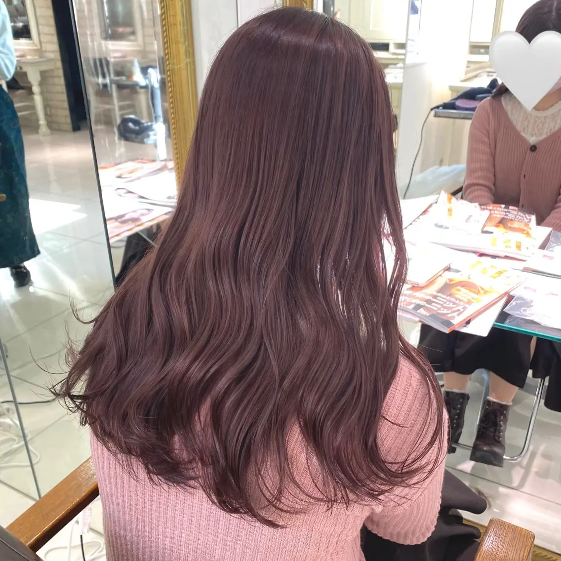 ロング カラー ヘアアレンジ ブラウンカラー 透明感カラー ピンクカラー ピンクブラウン 透明感カラー ai🫧🪞のヘアスタイル