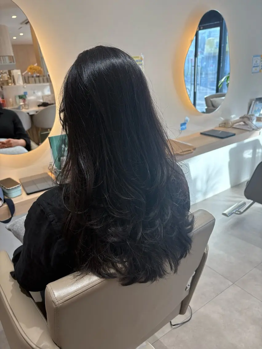 ロング カラー ハイレイヤー レイヤーカット ロング カット ヘアカラー レイヤー/透明感/髪 質改善/メンズ/佐藤のヘアスタイル
