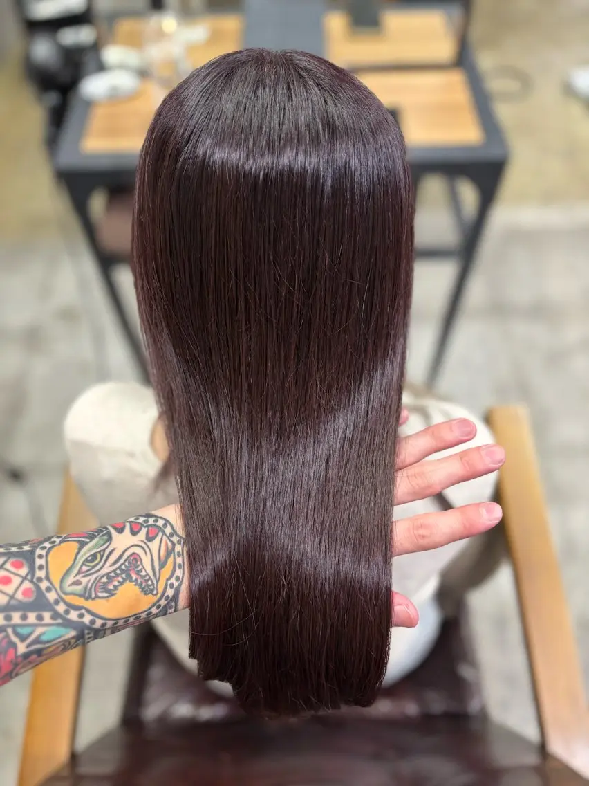ロング ヘアカラー トリートメント GO GOOD.髪質 改善艶カラー小宮拓海のヘアスタイル
