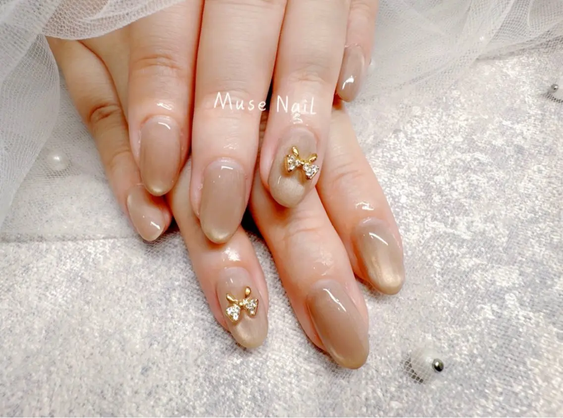 ネイル マグネットネイル マグネットワンカラー ワンカラーネイル ハンドネイル muse nailのネイルデザイン