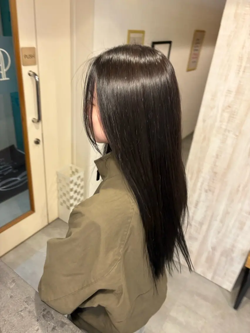 ロング カラー 黒髪 透明感カラー ヘアカラー ❤️cocona🦕 /カラーモデル募集のヘアスタイル