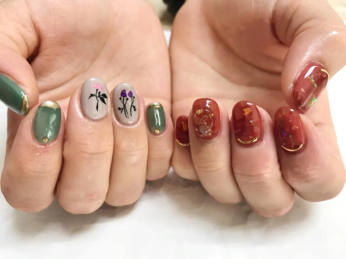 ネイル ハンドネイル nail salon en familleのネイルデザイン