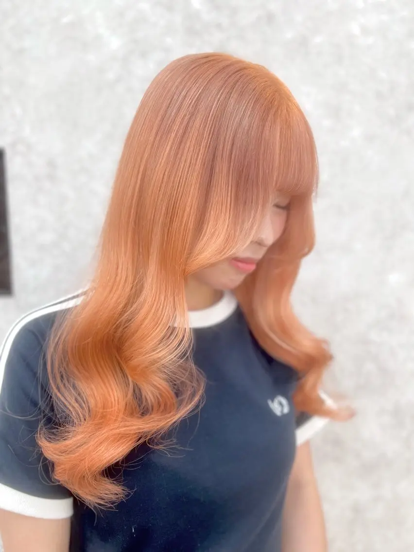 ロング ヘアカラー 💓Yuri💓 ハイトーン/デザインのヘアスタイル