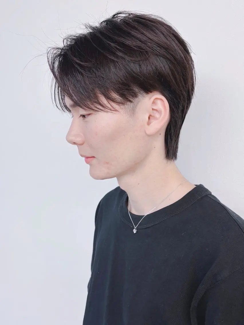 メンズ ウルフ／レイヤー 🐺🌀寺門和紗のヘアスタイル