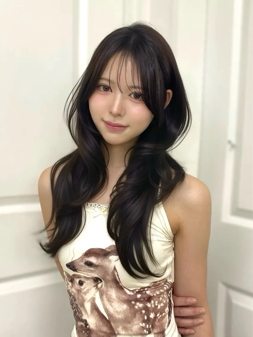 ロング 透明感カラー‎🤍 ゆかこ🐈‍⬛のヘアスタイル