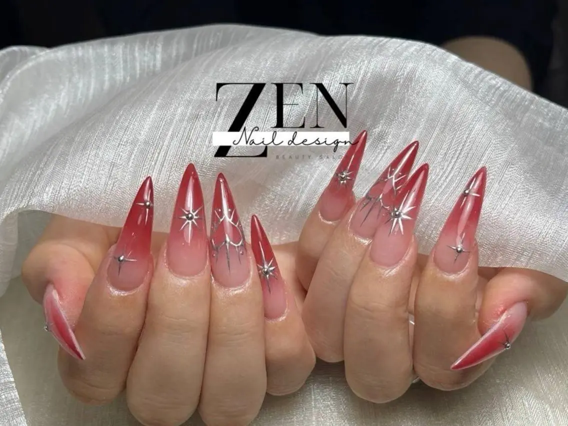 ネイル チークネイル 長さ出し フレンチネイル 韓国ネイル マグネットネイル ハンドネイル Zen Nail Design 池袋のネイルデザイン