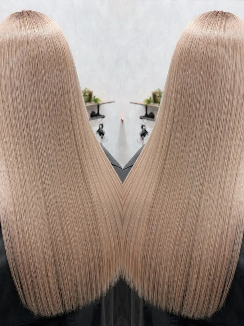 ロング カラー ブリーチ ヘアカラー C'LD Hair トモヤのヘアスタイル