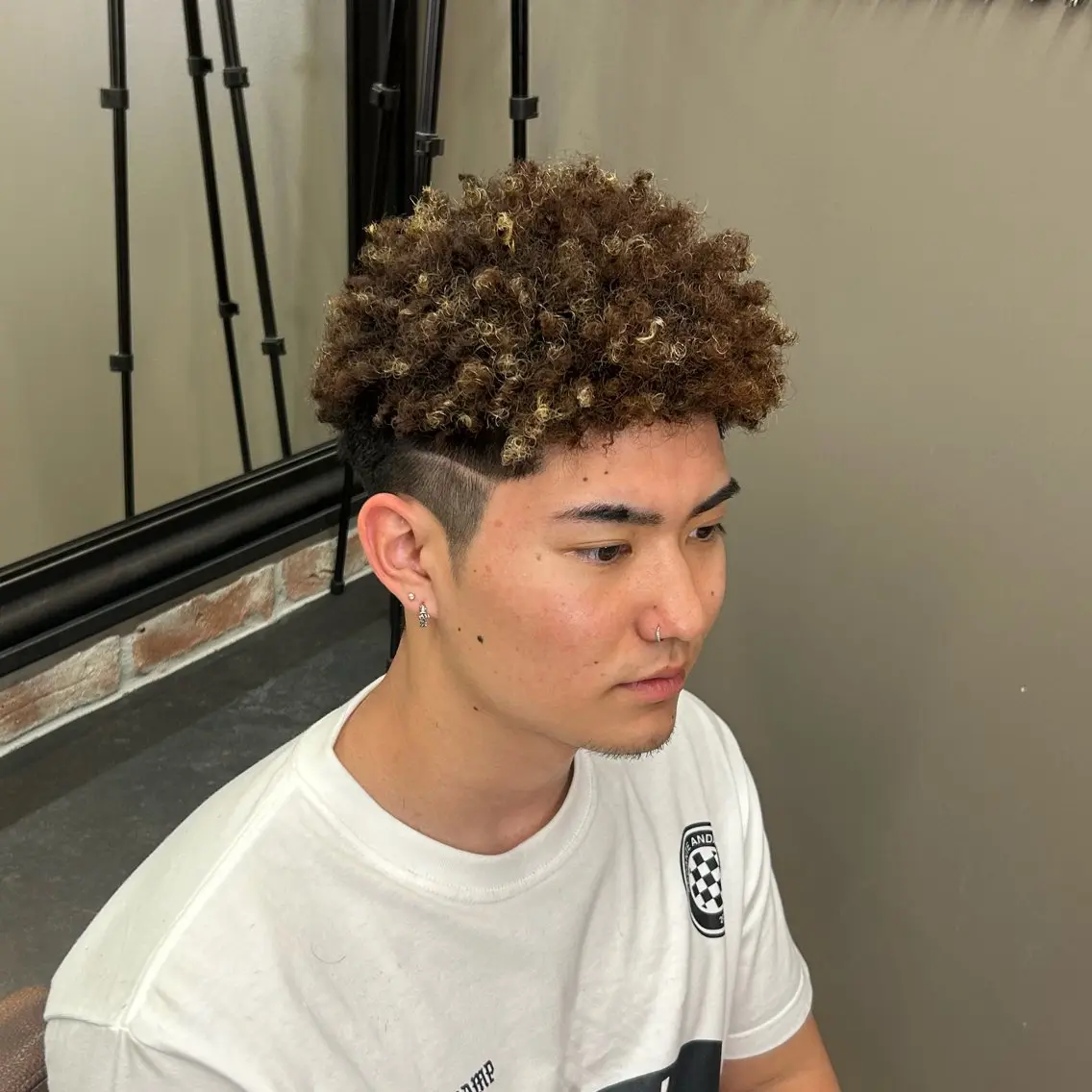 ショート パーマ メンズ メンズメッシュ スペインカール カット パーマ 💈PRO SHOP WAVE 望愛💈のヘアスタイル