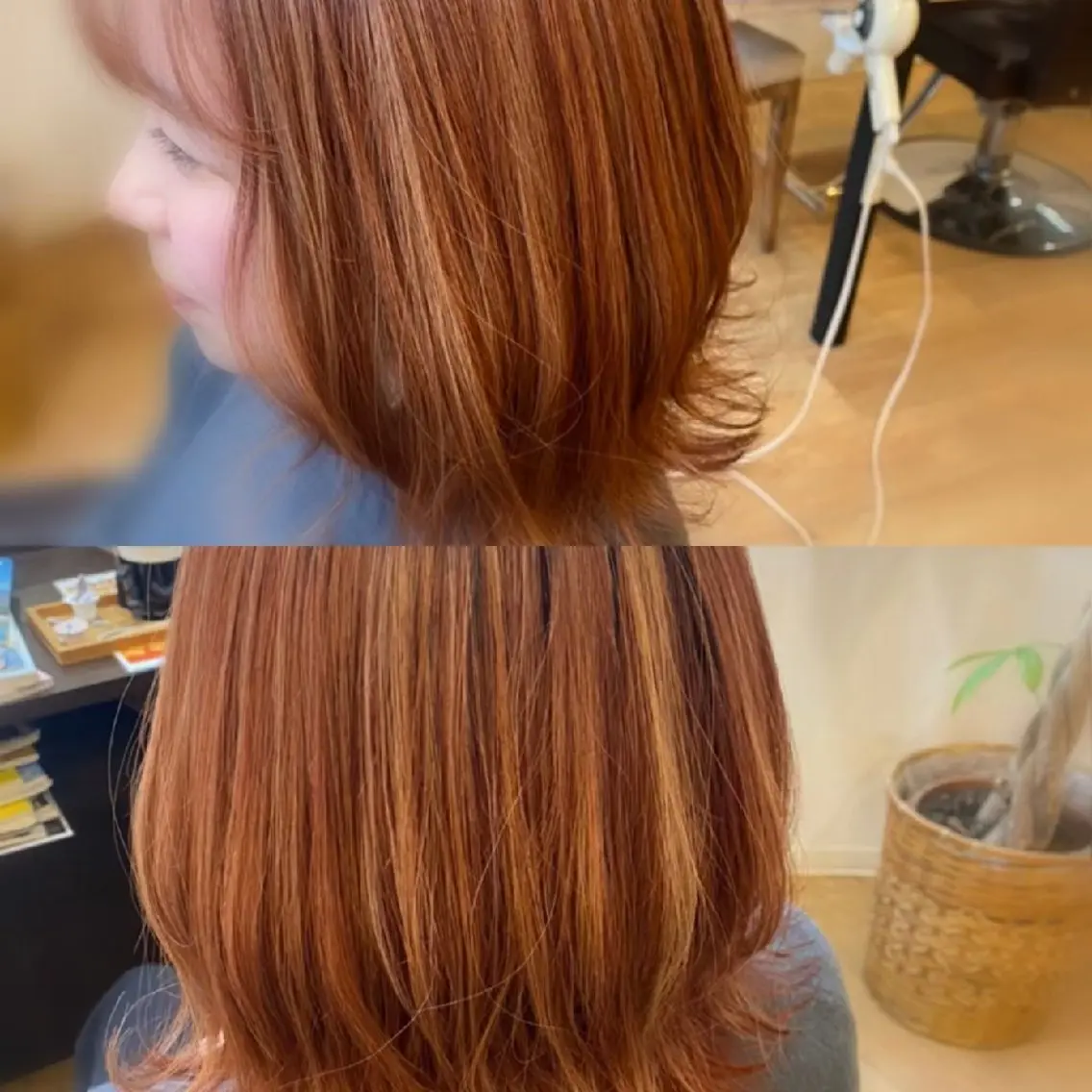 カラー ハイライトカラー ソウワ ヒナコのヘアスタイル
