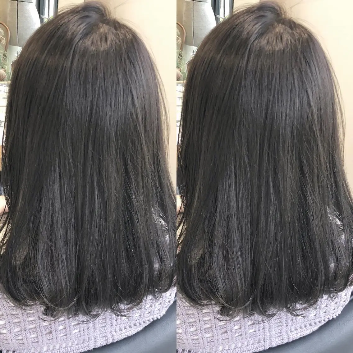 セミロング カラー カット ヘアカラー トリートメント 荒木 依莉亜のヘアスタイル