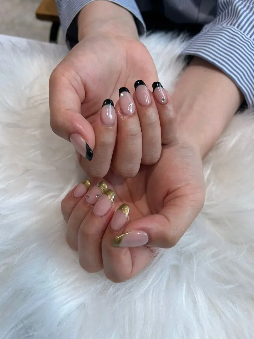 ネイル 成人式 長さ出し 韓国ネイル ショートネイル ハンドネイル ♡ハイトーン★ ネイル/しの♡のヘアスタイル