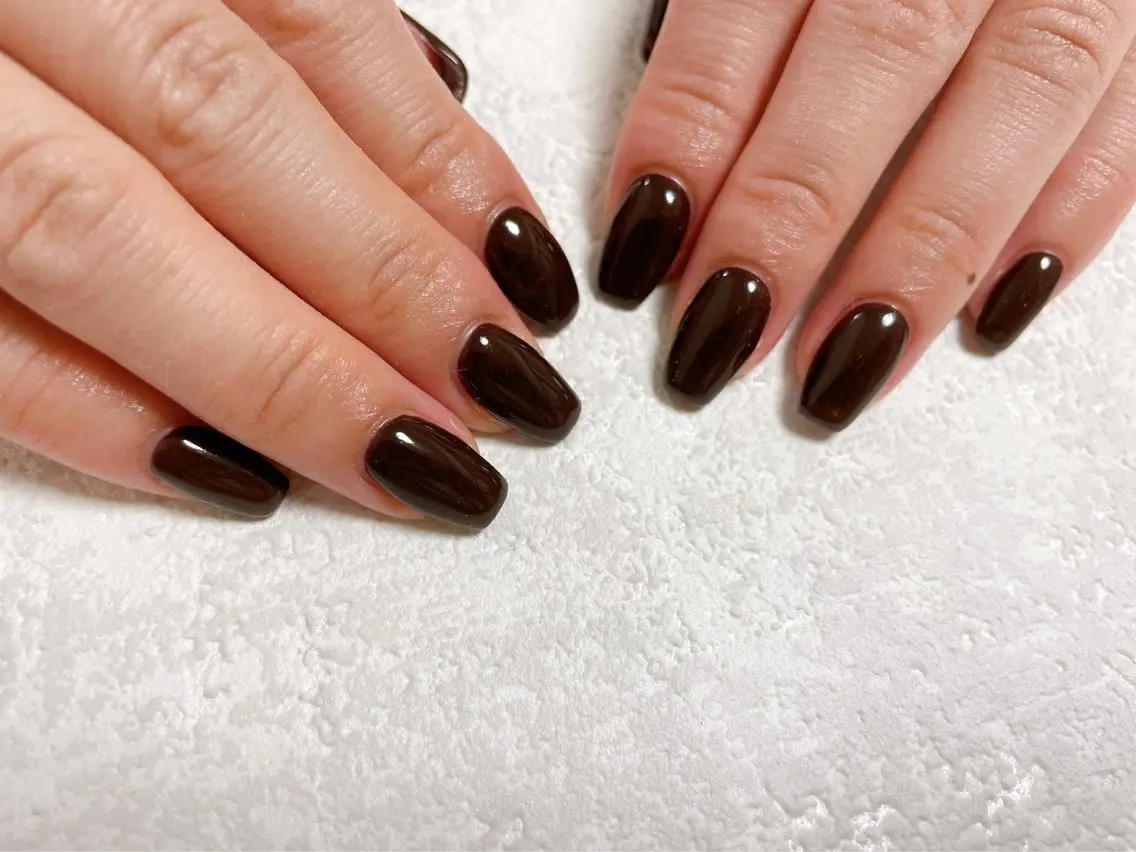 ネイル ジェルネイル 韓国ネイル メンズネイル ワンカラーネイル パラジェル kiki nail たまプラーザのネイルデザイン