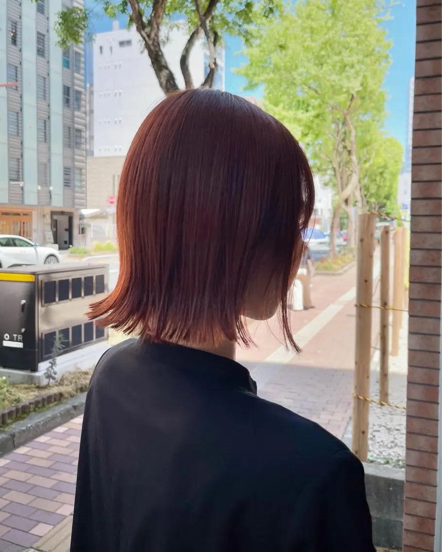 ミディアム カット ヘアカラー 園田 渉 ◤SHIKIO◢のヘアスタイル