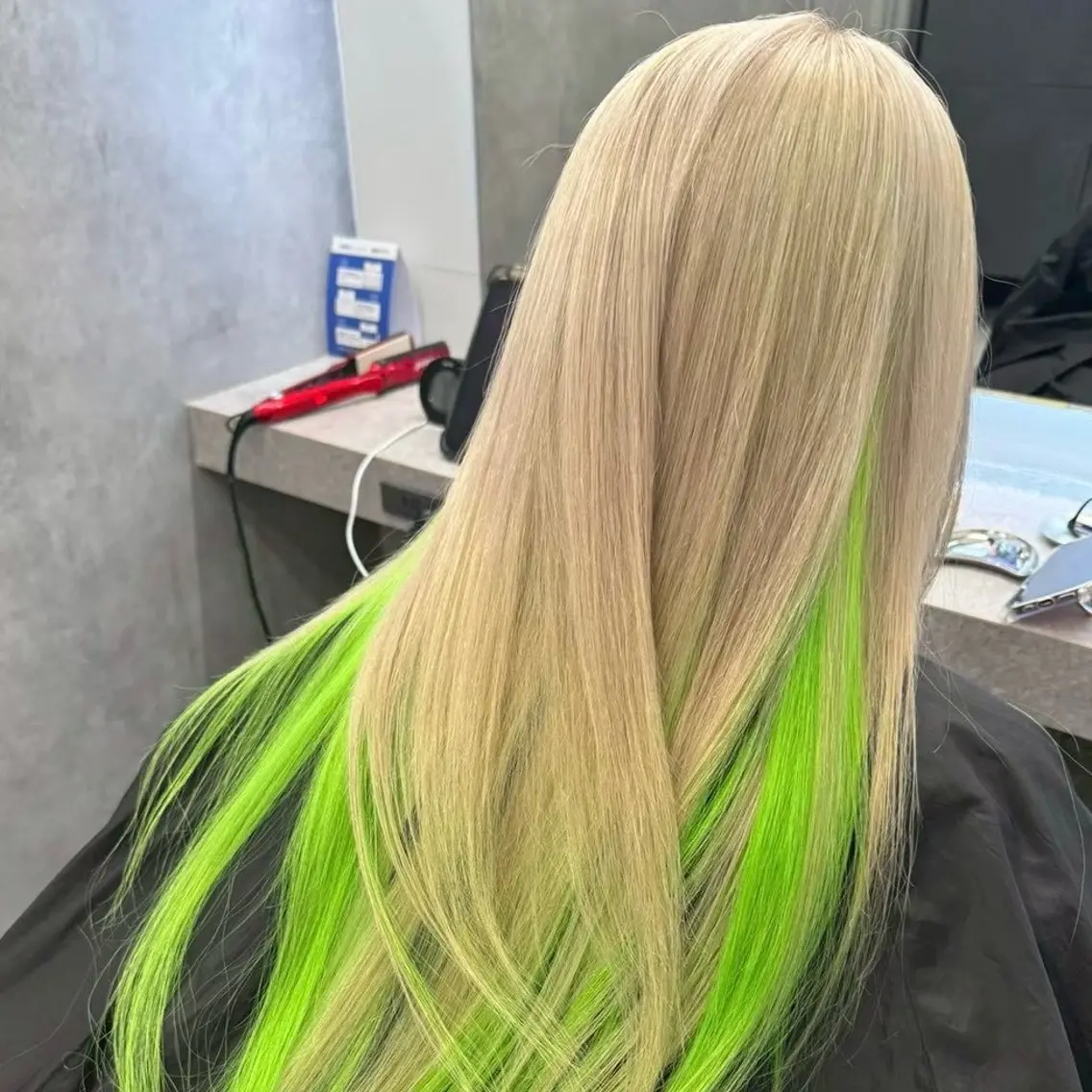 カラー インナーカラー Yoshiいろあそび 八王子/ハイトーンのヘアスタイル