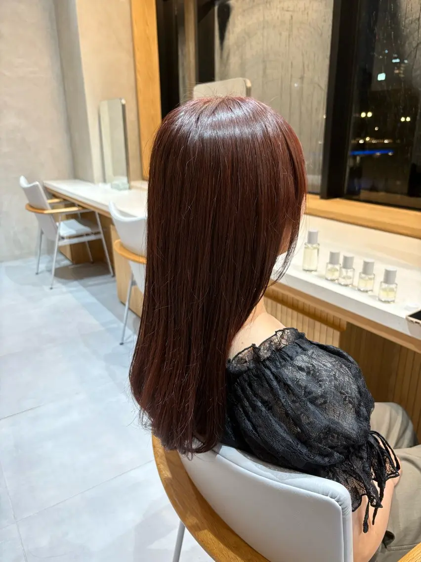 カラー ヘアカラー トリートメント ハイライトをしない 白髪ぼかし/北浜のヘアスタイル