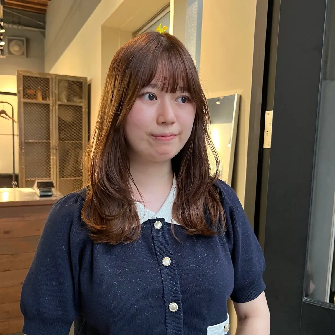 セミロング 似合わせカット カット あやの/パーマ /カットのヘアスタイル