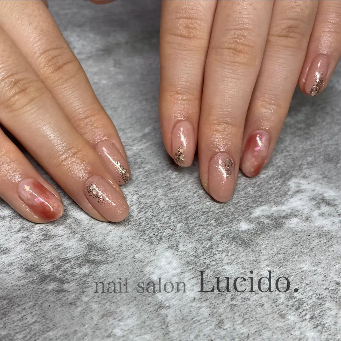 ネイル ニュアンスネイル 春ネイル さかい まいこのネイルデザイン