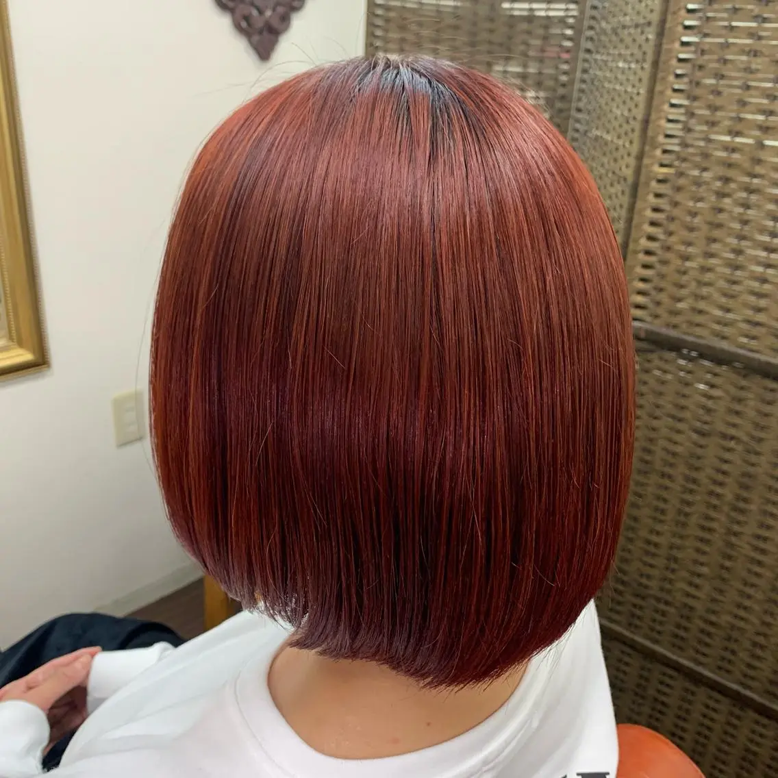 ショート カラー ヘアアレンジ オレンジ ハセガワ セイカのエステ・リラクイメージ