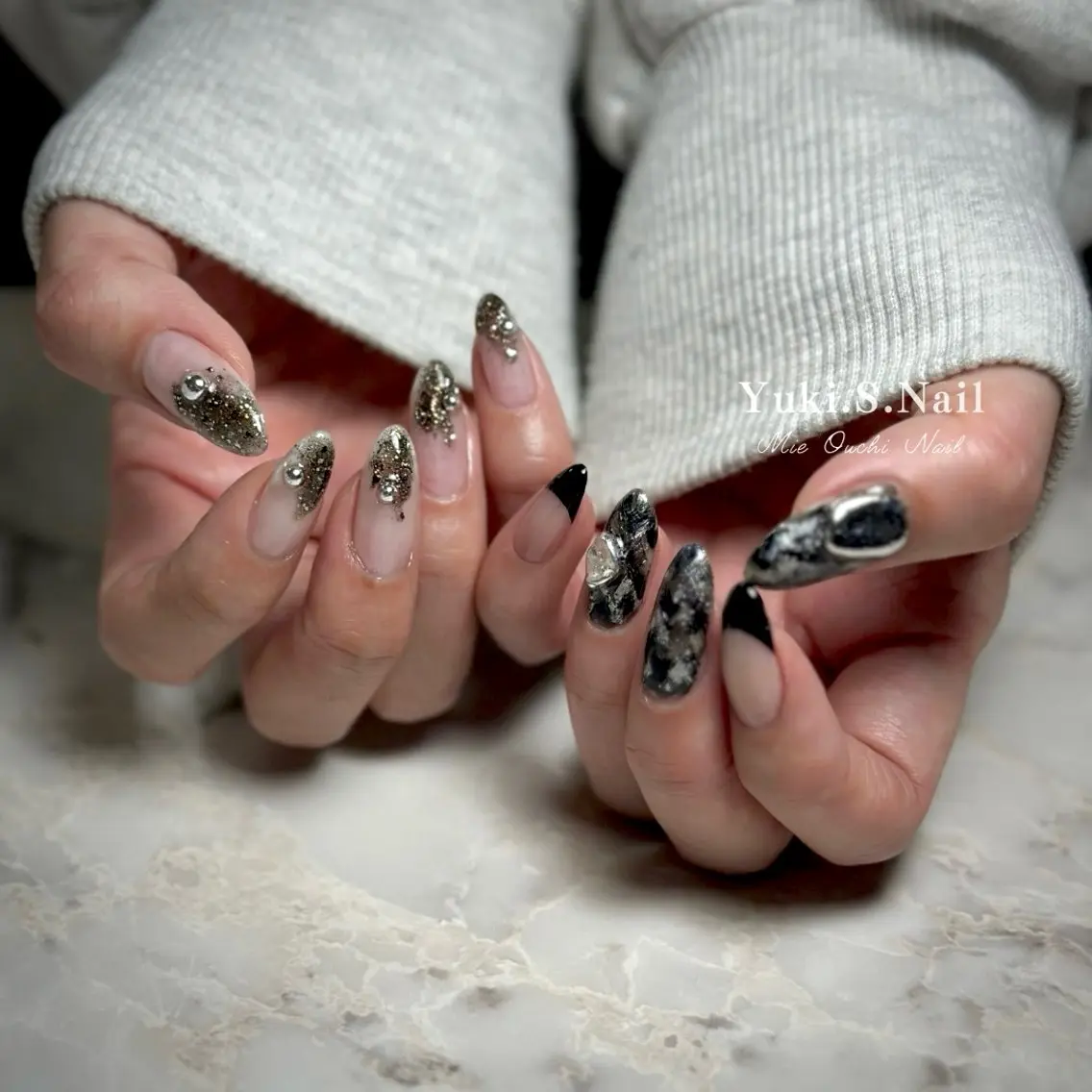 ロング ハンドネイル Yuki S.Nailのネイルデザイン
