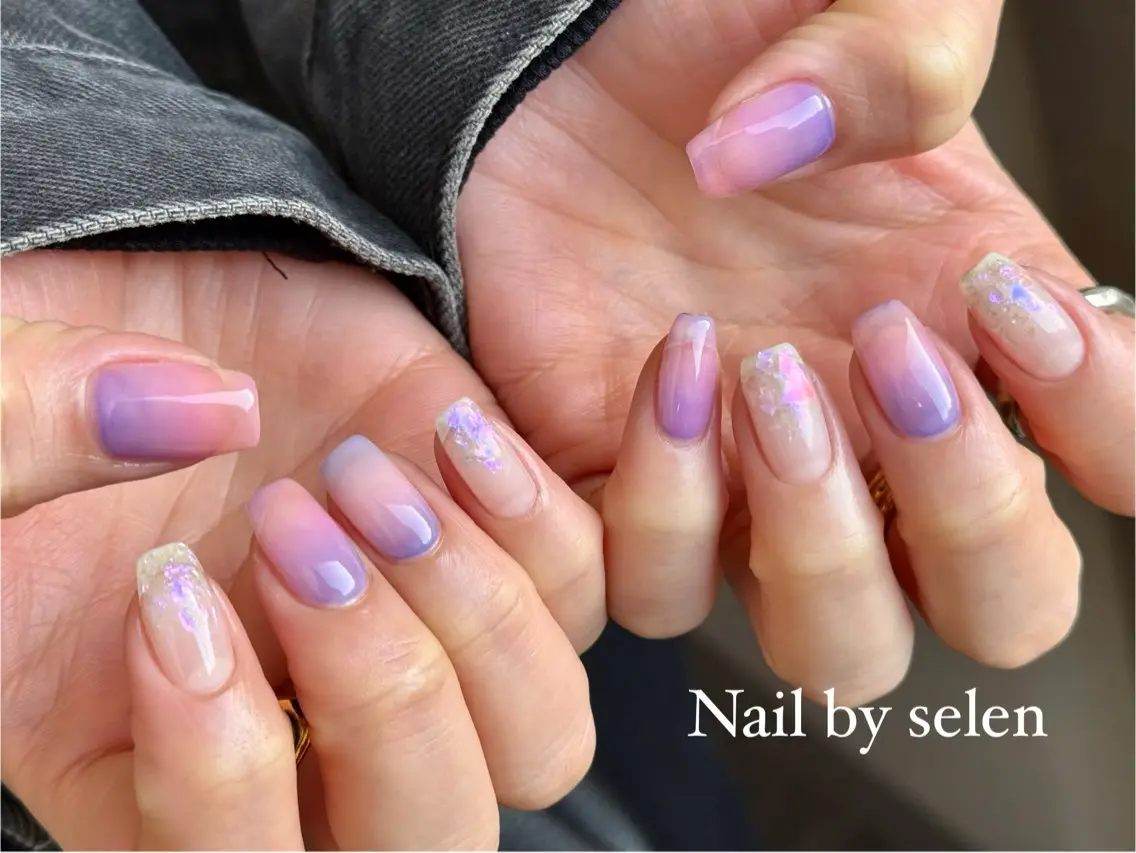 ネイル アートネイル ジェルネイル マグネットネイル ミラーネイル 持ち込み ハンドネイル Nail by selenのネイルデザイン
