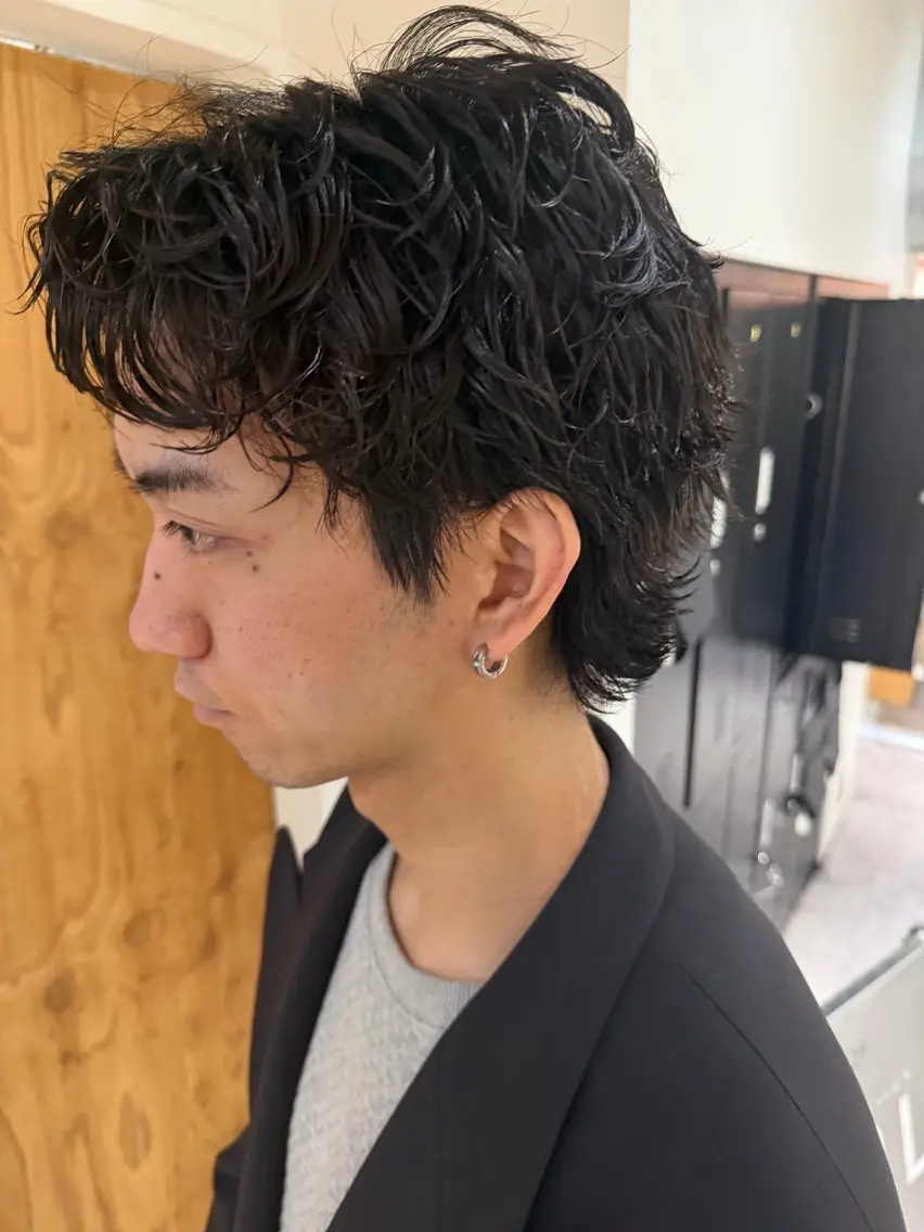 ロング カラー パーマ カット パーマ パーマ特別価格🔥 宇宙のヘアスタイル