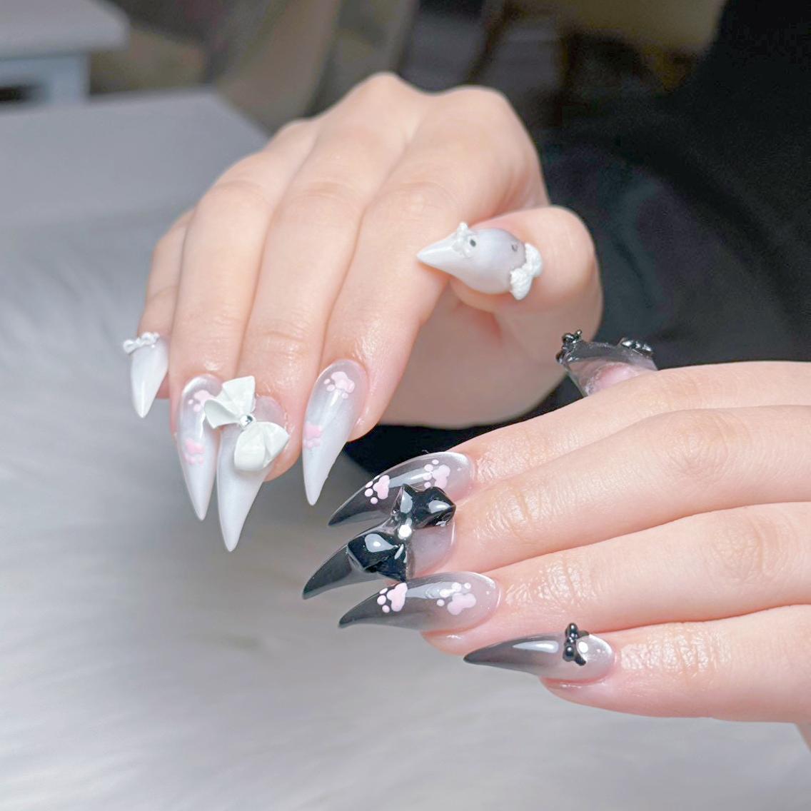 ロング ハンドネイル 28nails. 宮崎のネイルデザイン