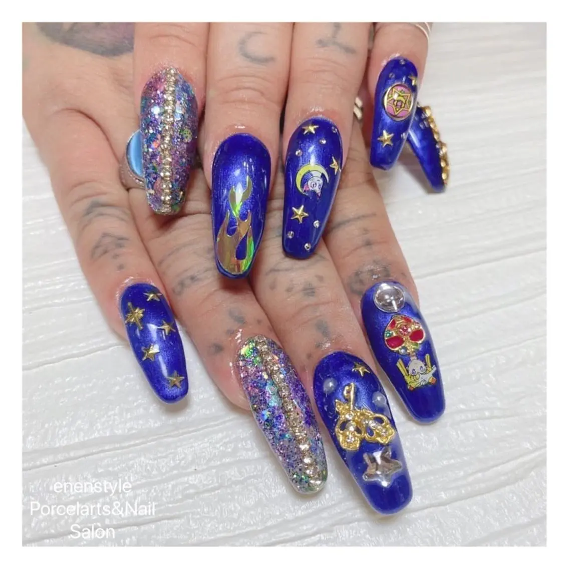 ロング ネイル 🐾enen style 🐾のネイルデザイン