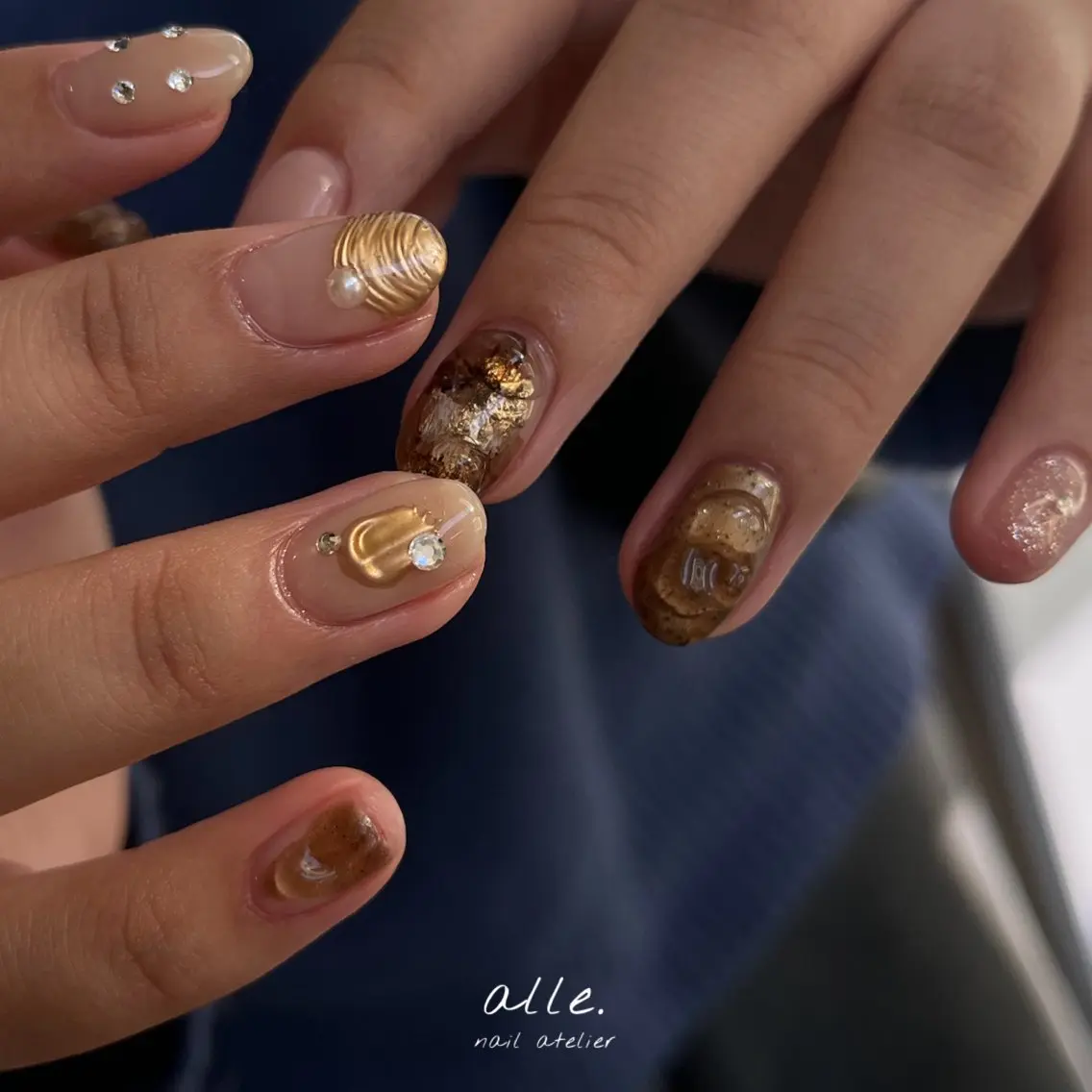 ネイル ハンドネイル atelier alle.のネイルデザイン