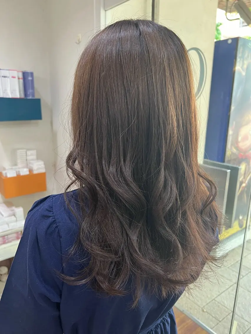 カラー ブリーチ 透明感カラー ブリーチなしカラー 外国人風カラー ~クロスパーマ~ 【CieL】鳥居信也のヘアスタイル