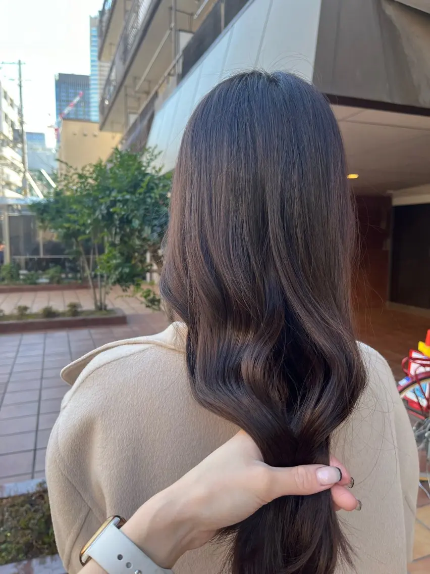 ロング カット ヘアカラー トリートメント ヘッドスパ putri店長 和田鈴采のヘアスタイル