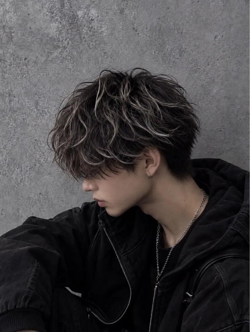 パーマ メンズ カット パーマ 🐺メンズカラー 特化/湘海🐺のヘアスタイル
