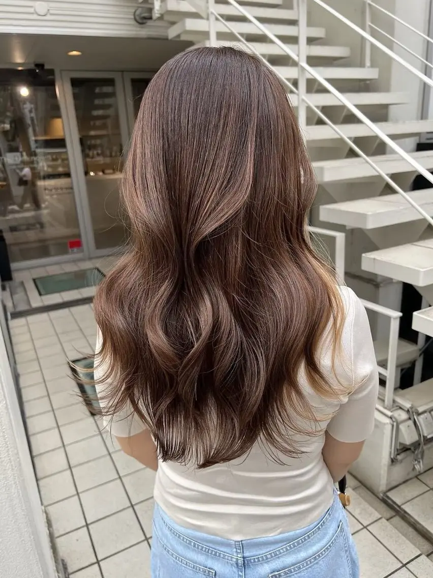 カラー ヘアカラー トリートメント 💙透明感カラー/ 縮毛矯正/ゆうな💙のヘアスタイル