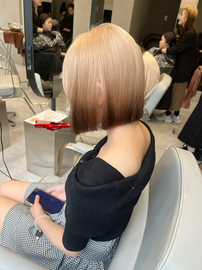 ミディアム 池田 龍生のヘアスタイル