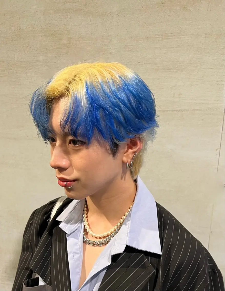 カラー メンズ ヘアセット メンズパーマ特化 ふうきのヘアスタイル