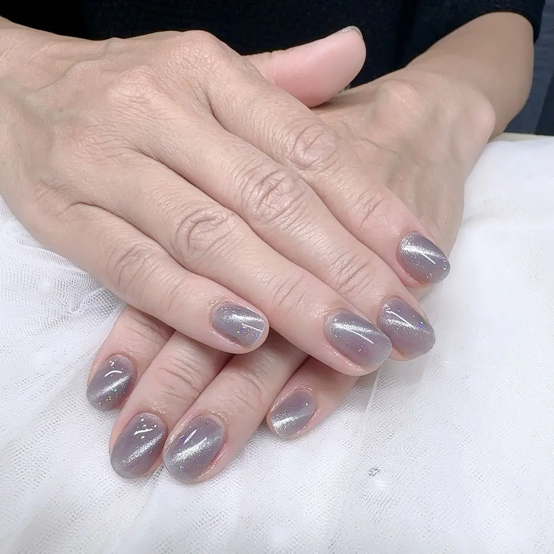 ネイル マグネットネイル ワンカラーネイル LOA.NAIL 本八幡店💞Kyouのネイルデザイン