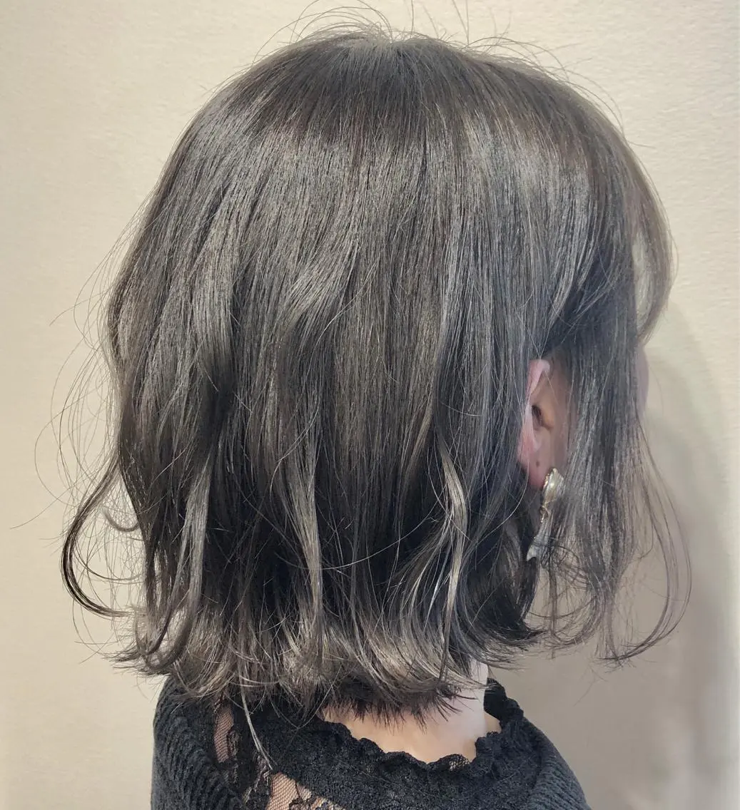 ショート カラー パーマ ヘアカラー トリートメント 美髪/髪質改善/艶髪 /CECILのヘアスタイル