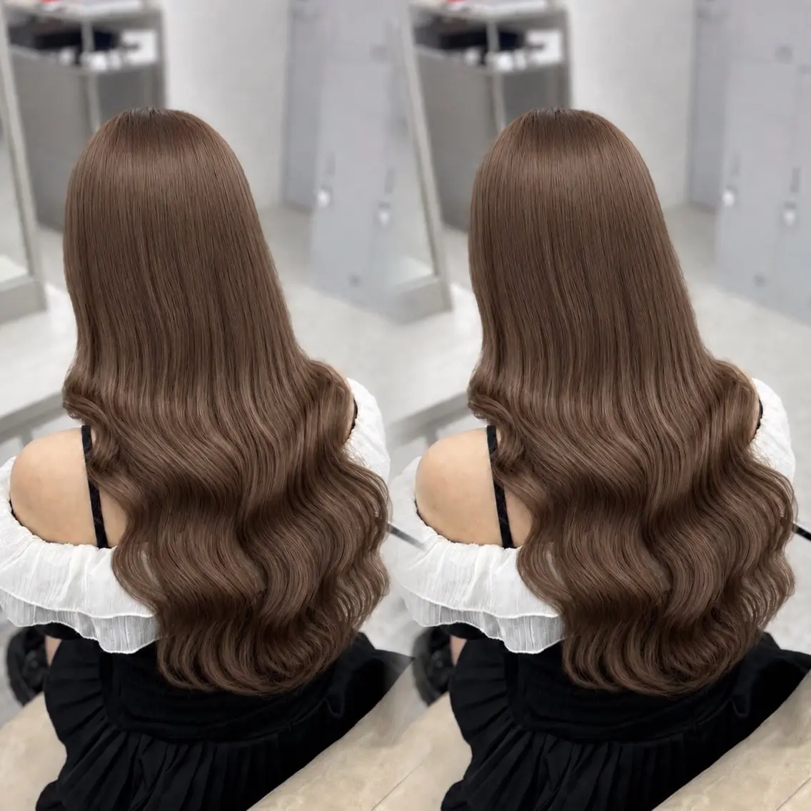 ロング カラー coco ウナのヘアスタイル
