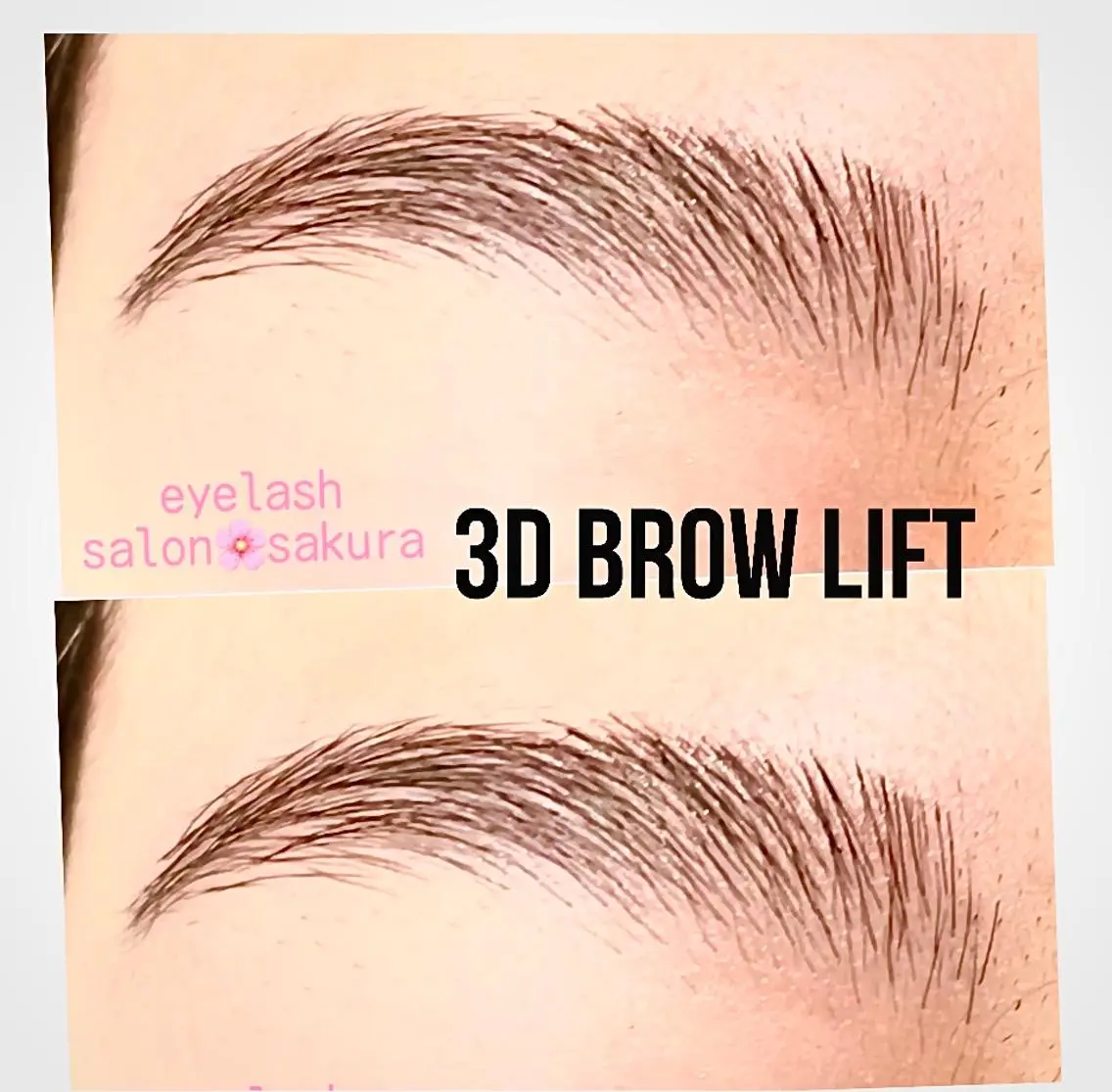 【話題の3D BROW LIFT❣️】美眉パーマスタイリング♦︎シェービング付♦︎眉毛を2〜3週間のばしてお越しくださいの写真