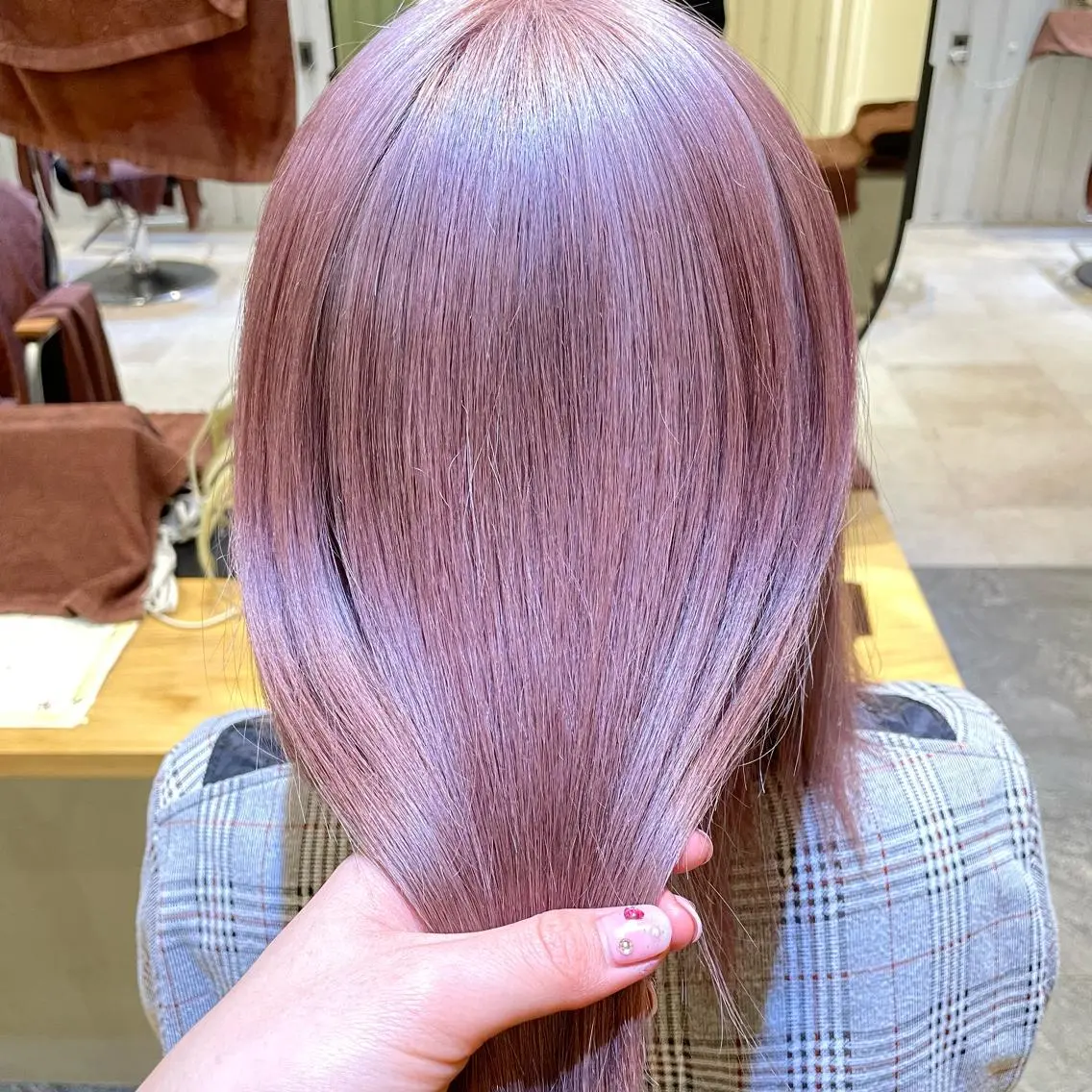 カラー 💘韓国レイヤー上 品カラーruru💘のヘアスタイル