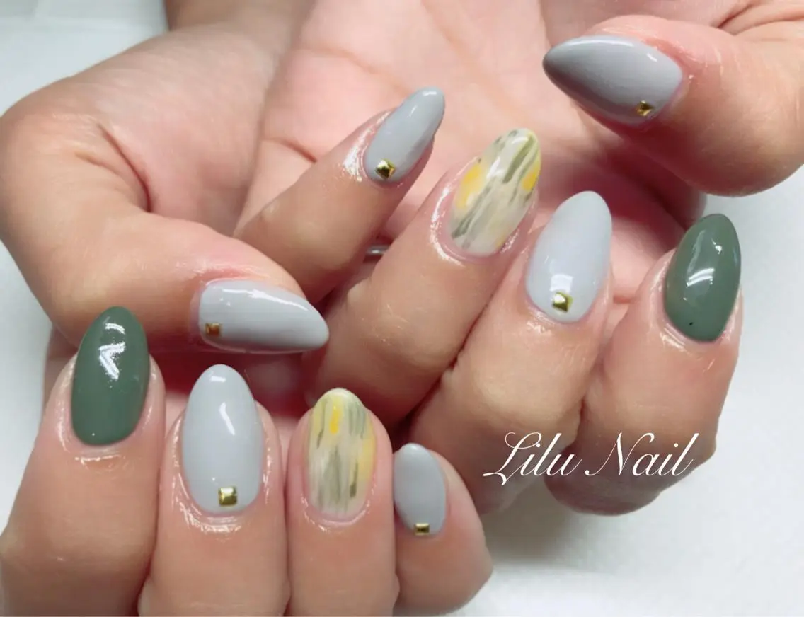 ネイル モチの良さ◉ フィルインネイル♡のネイルデザイン