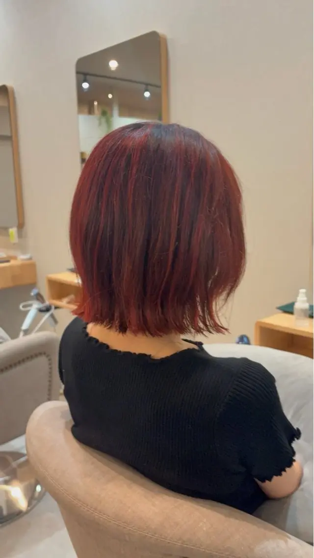 ミディアム ハイライト カット ヘアカラー トリートメント 縮毛矯正特化/ 小顔カット/森彪真のヘアスタイル
