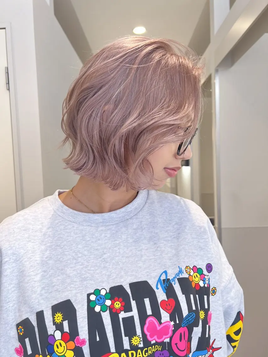 ミディアム ヘアカラー Ryuya RLINOのヘアスタイル