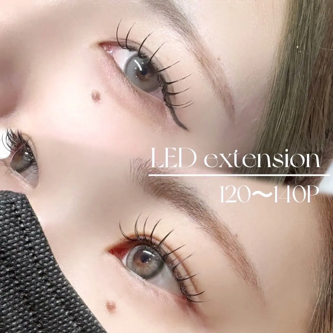 【持続力UP♪華やかボリューム】LEDフラット140本 新規10900円/再来12400円の写真