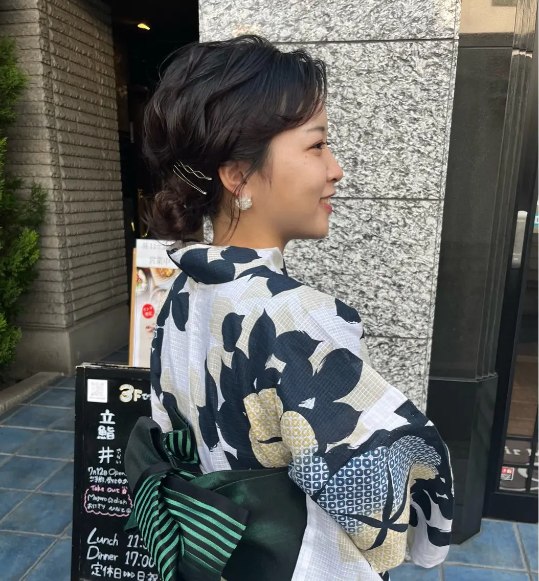 【夏限定🎆】浴衣👘+ヘアセット🌼~花火大会やイベント時にぜひおまかせください~の写真