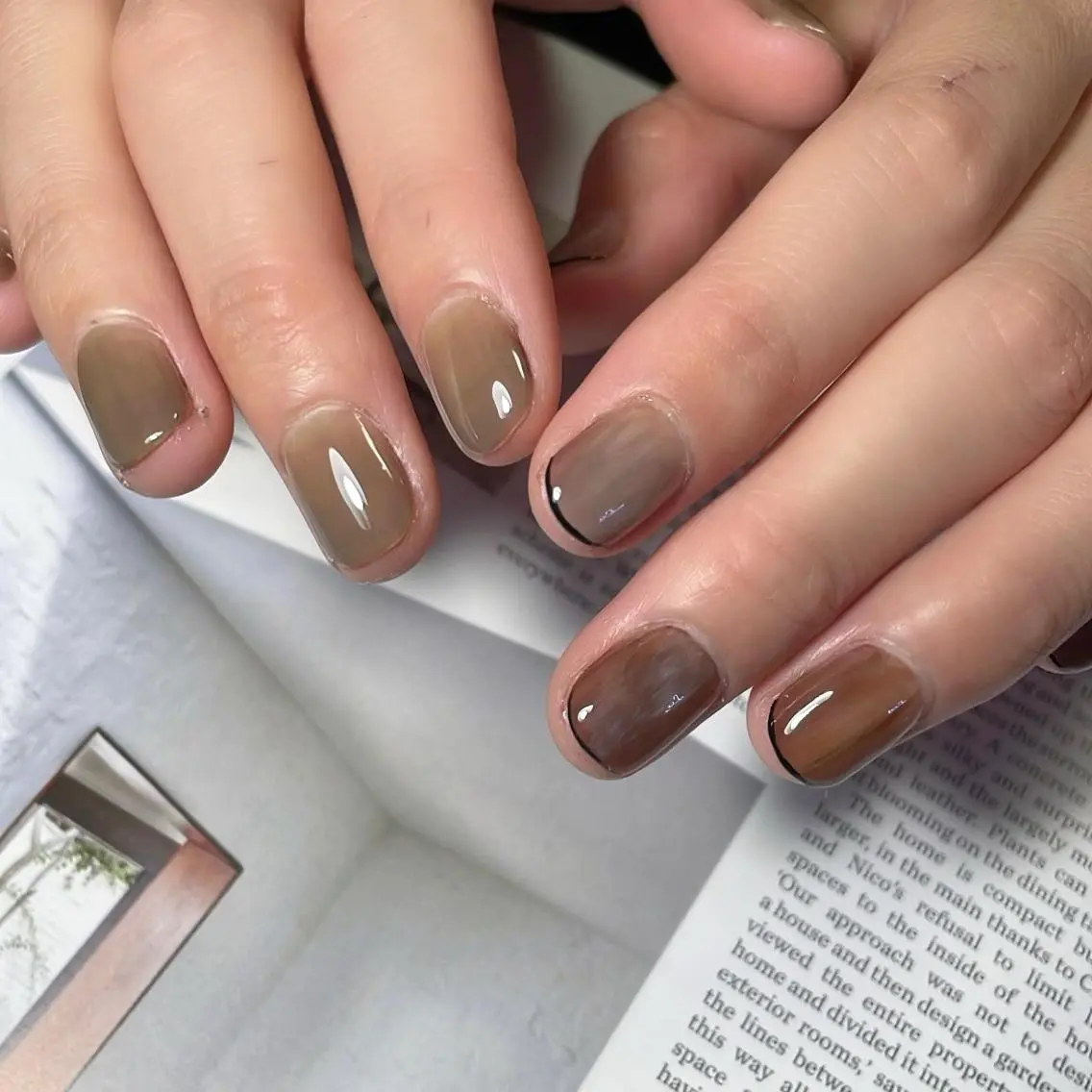 ネイル ニュアンスネイル Lofinails ちひろのネイルデザイン
