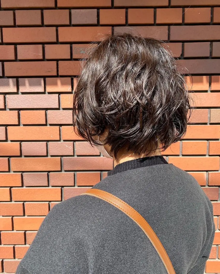 カット+イルミナカラー+デジタルパーマ+トリートメント+極潤コラーゲンの写真