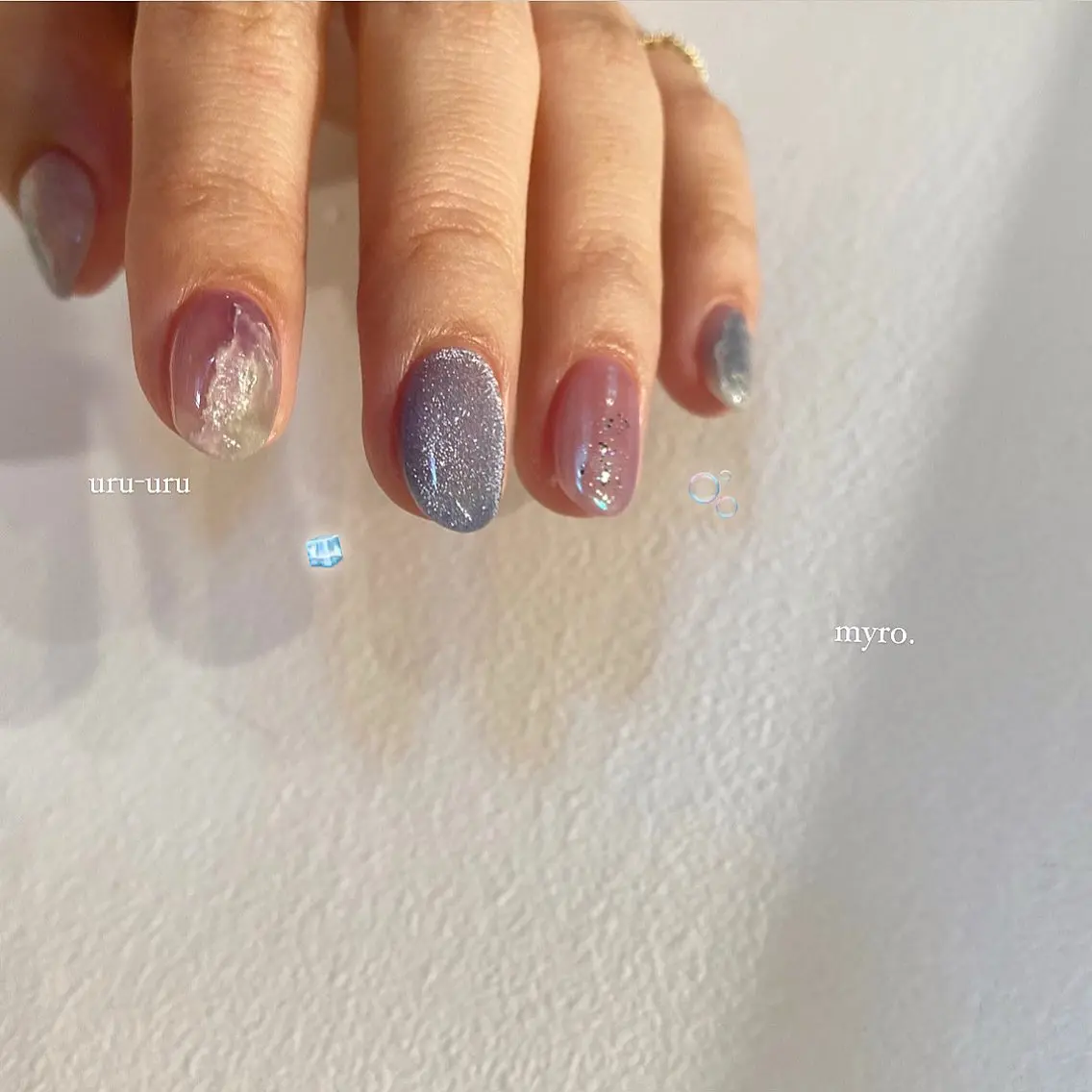 ネイル 氷ネイル・うるうるネイル Limie 川口 nanaのネイルデザイン