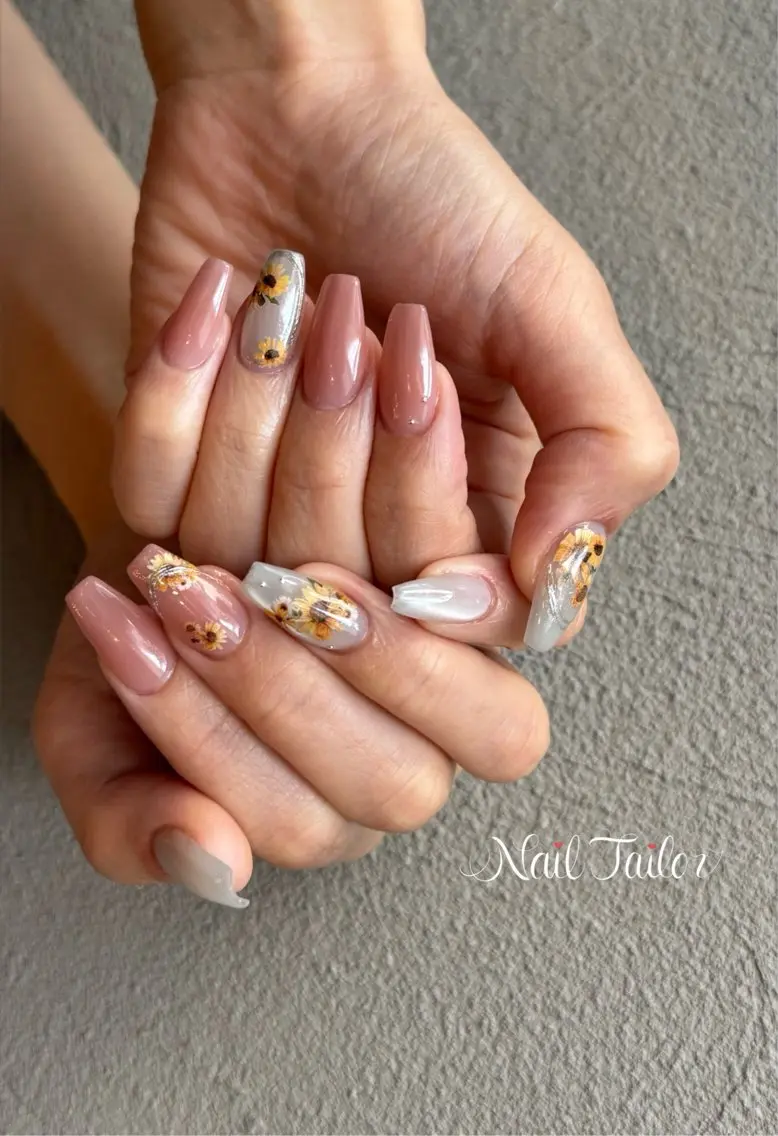 ネイル 長さ出し マグネットネイル オフィスネイル 夏ネイル ハンドネイル NailTailor ネイルテイラーのネイルデザイン