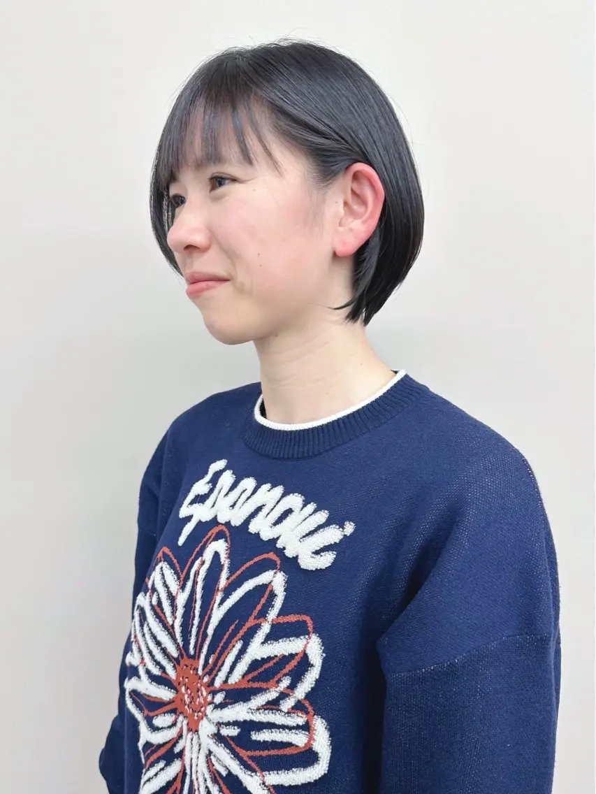 ショート カット ボブ/ゆるふわ ボブパーマ/とういのヘアスタイル