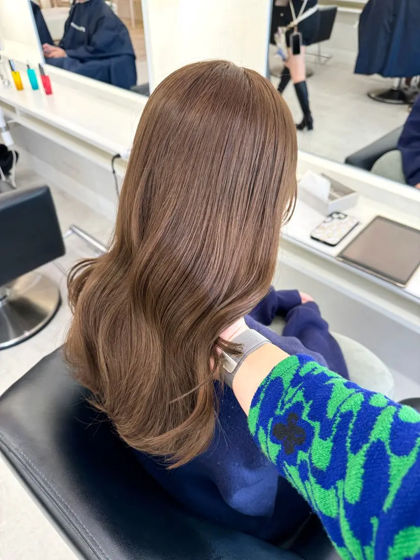 ロング カラー ヘアカラー ParveMix /楠本結菜🤍のヘアスタイル